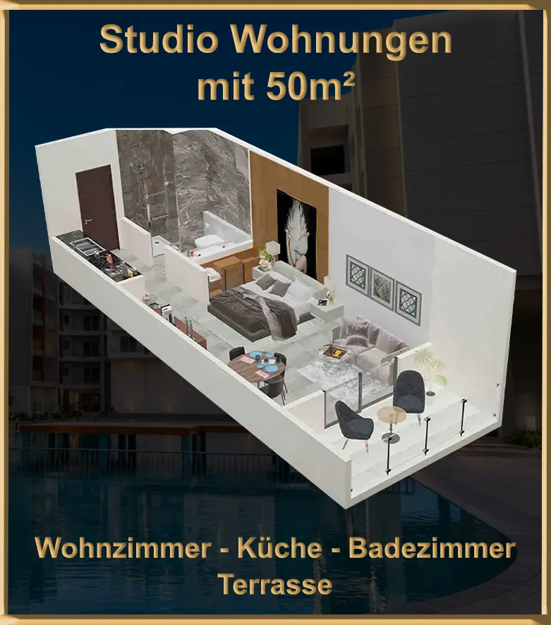 50 m² Eigentumswohnungen in Hurghada zu verkaufen